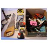 Tools, Saw, Tape Measure, Hammer, Tacker