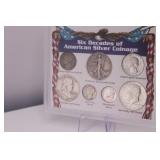 Six Decades of American Silver Coinage Set
