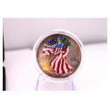 2000 Uncirc. Colorized American Eagle Silver Dolla