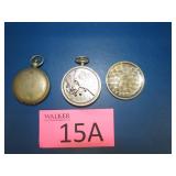 Avon 15 Jewel Pocket Watch / U.S. Compass Case