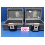 Two Honeywell Safe Boxes