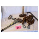 Sledge Hammer, Come Along, Pry Bar