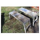 Two Aluminum Portable Work Platforms