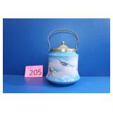 1920s Palissy Blue Bird Biscuit Jar