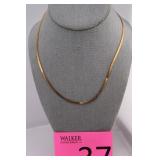 14K Yellow Gold 18" Serpentine Chain