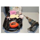Electric Drill 1/2"/B&D Sander in Case