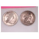 Two 1 Oz. Liberty .999 Silver Rounds