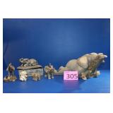 Tuskers Lazy Bones #1053, Elephant Figurines