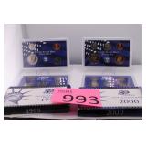 1999 & 2000 U.S. Mint State Proof Sets