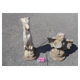 Concrete Dog and Concrete Angel