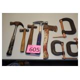 Two Framing Hammers, Ball Pen Hammers,