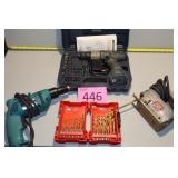 Ryobi Battery Drill with Battery Charger, Makita