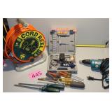 100 ft. Cord Reel Extension Cord with Plug Ins,