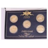 1999 24kt Gold Plated Coin Set