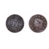 Two Braided Hair Liberty Head Large Cent