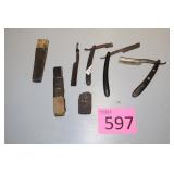 Vintage Sheffield England Razors & Parts