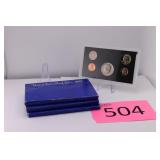 Three 1972 U.S. Mint Coin Proof Sets