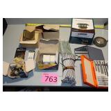 Several Hinges, locks with keys, Gutter Nails,