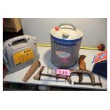 Metal Kerosene Can, TN Bird House, Power Station