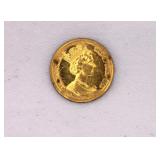 1994 Isle of Man 1/2 Crown Gold Coin