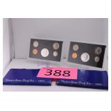 Two 1968 U.S. Coin Proof Sets