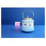 Palissy Bluebird Biscuit Barrel