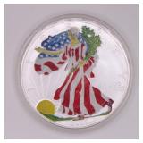 2000 Colorized Unc. American Silver Eagle Dollar