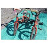 Two Kids Bicycles with Training Wheels