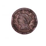 1850 Braided Hair Liberty Head Large Cent