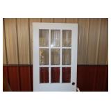 Exterior Door with 9 Pane Glass