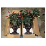 New Christmas Light Up Planters