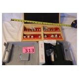 Carbide Router Bits in Wood Box