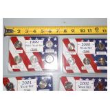1999, 2000,2001,2002 State Quarter Sets