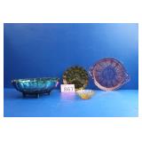 Carnival Glass & Depression Serving Dishes