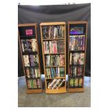 Three Media Towers Full of DVDs and VHS Tapes