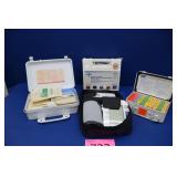 Three First Aid Kits / Blood Pressure Machine