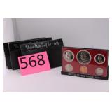 Three 1975 U.S. Mint Coin Proof Sets