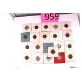 Twenty One 1945-1949 Wheat Pennies