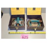 Two Window Glass Hand Carriers, Woods Power