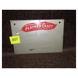 Vintage Metal Feather Craft Sign