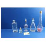 Vintage Glass Bottles and Decanters