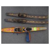 Set of Riviera 400 Vintage Skis/Honeycomb Slolum
