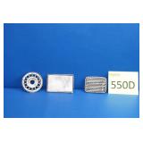 Three Metal Handcrafted Belt Buckles