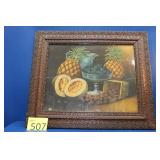 Vintage Framed Oil Painting "Fruit"