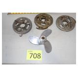Boat Propeller OMC 3 HP, S Armature Plates