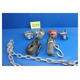 Six Pull Straps & Chain