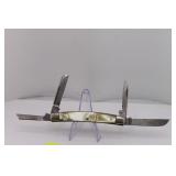 Solingen Bear & Bull Pearl Handle 4 Blade Knife