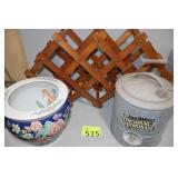 Wine Rack, Ceramic Pot, Jack Daniels Cooler