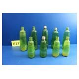 Green Gallo Vintage Green Embossed Bottles