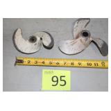 Two Boat Motor Propellers